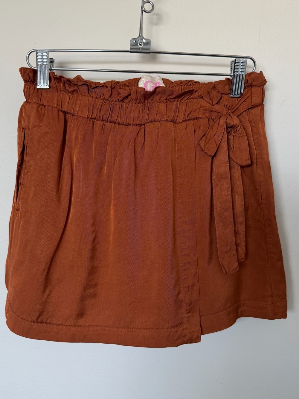 GB Girls Rust Orange Skort Size Large